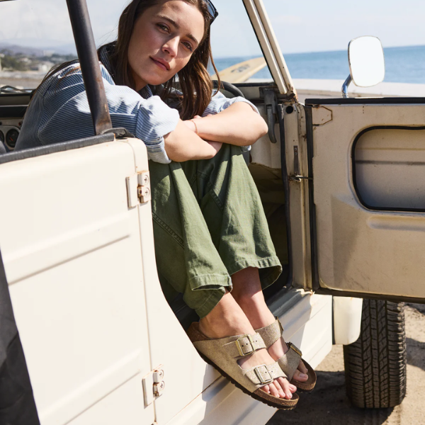 Birkenstock Two-Strap Comfort Footbed Slide Sandal - Arizona