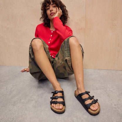 Birkenstock Three-Strap Comfort Footbed Slide Sandal - Florida