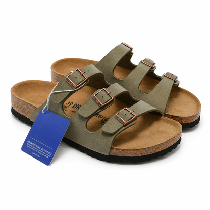 Birkenstock Three-Strap Comfort Footbed Slide Sandal - Florida