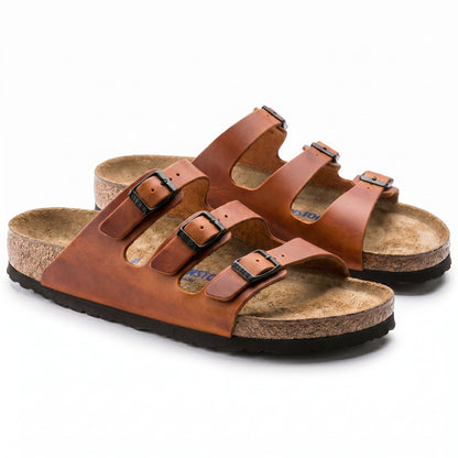 Birkenstock Three-Strap Comfort Footbed Slide Sandal - Florida